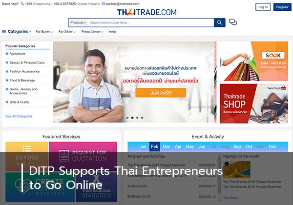 DITP Supports Thai Entrepreneurs to Go Online