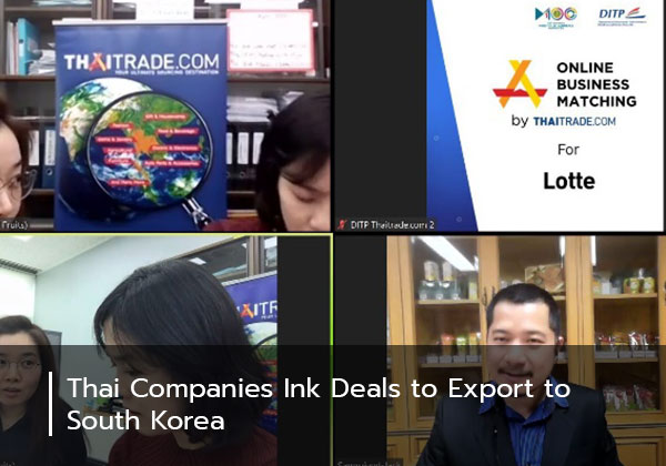 Thai Companies Ink Deals to Export to South Korea 