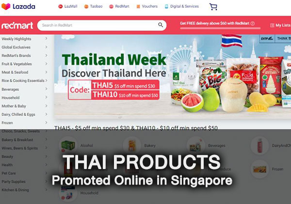 Thai Products Promoted Online in Singapore